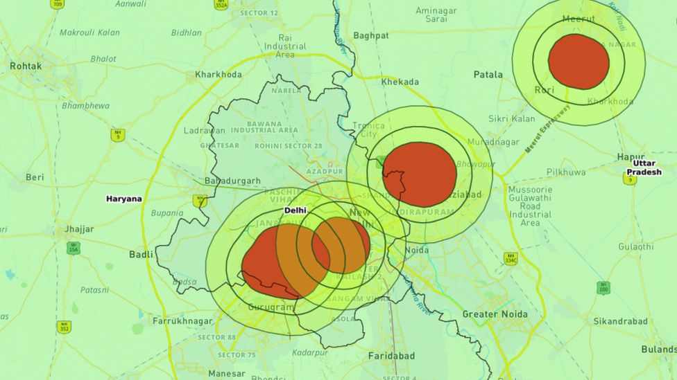 Un mapa interactivo del espacio aéreo que delimita las zonas donde pueden volar los drones y dónde están prohibidos