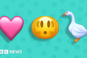 Sacudiendo la cabeza y el ganso travieso entre los nuevos emojis